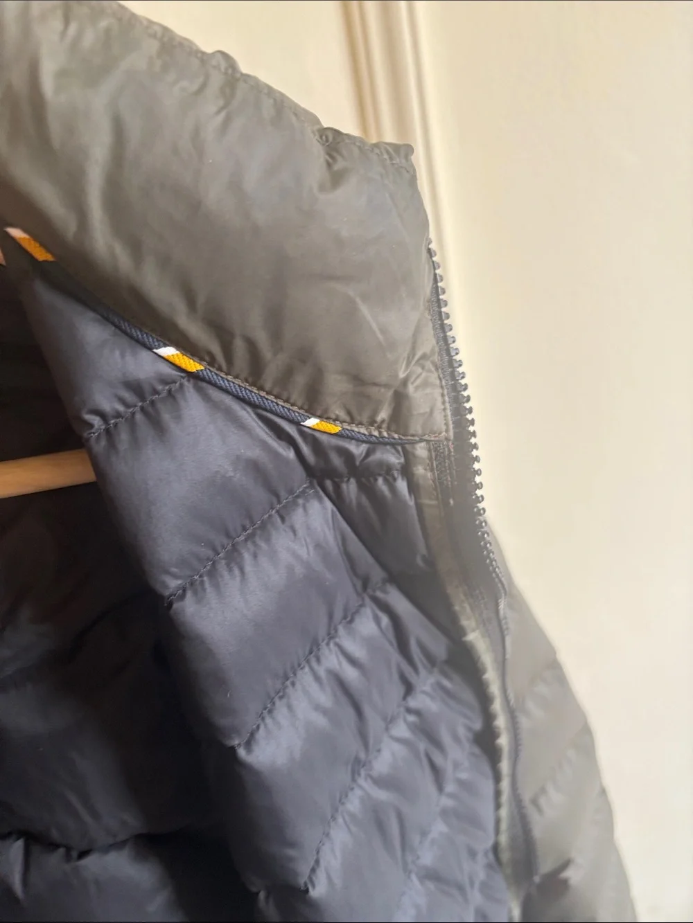 Polo by Ralph Lauren Olive Puffer Jacket with Yellow Pony